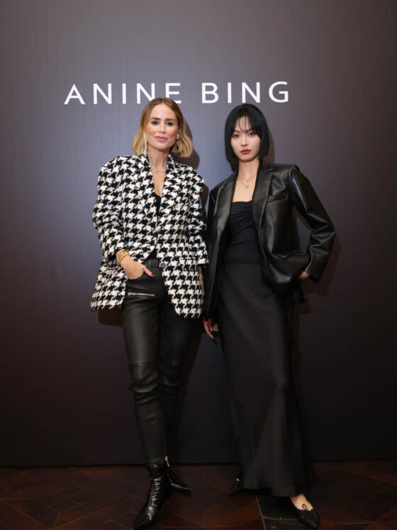 3. 品牌创始人兼首席创意官Anine Bing与国际超模赵佳丽